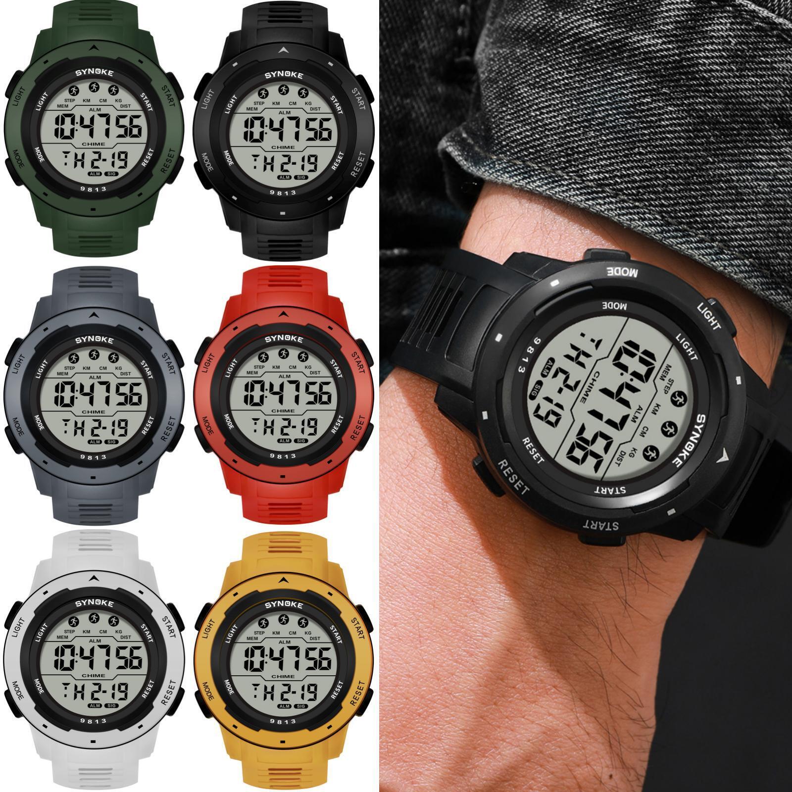 Men’s Waterproof Digital Sports Watch Military Tactical LED Backlight Wristwatch