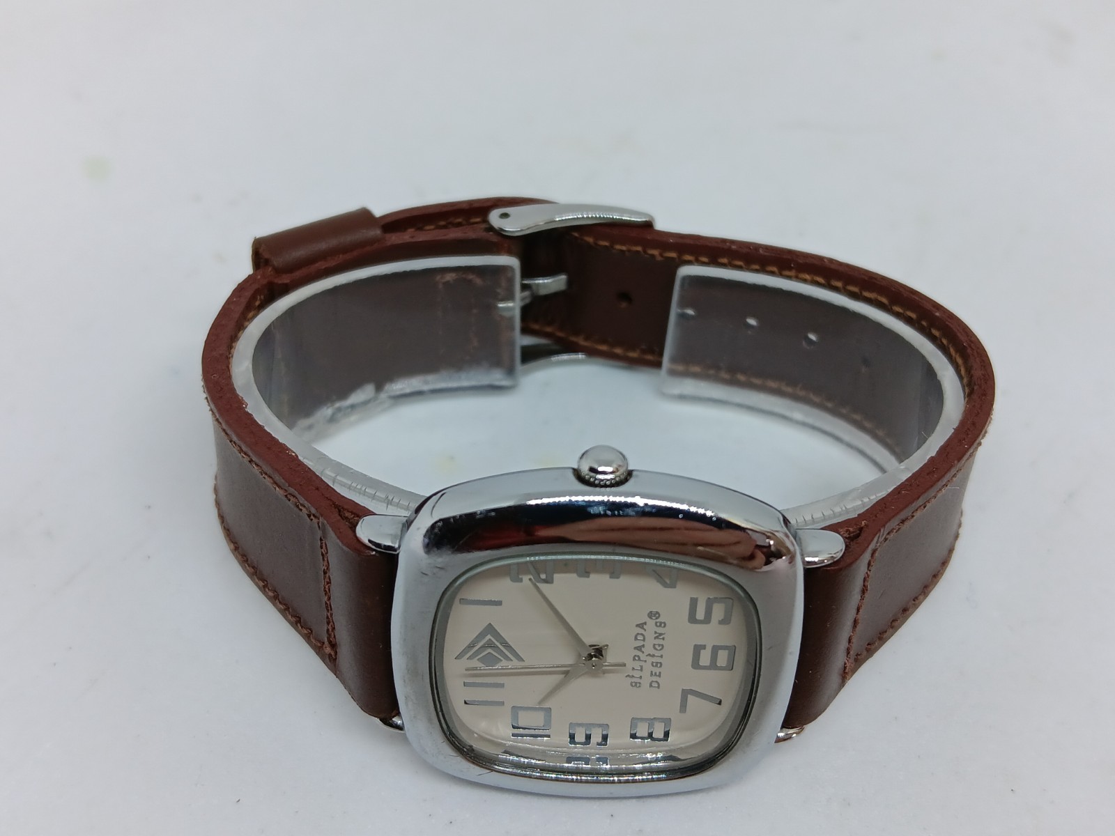 Silpada Designs Women’s 30mm x 30mm S/Steel Square Quartz White Dial Watch