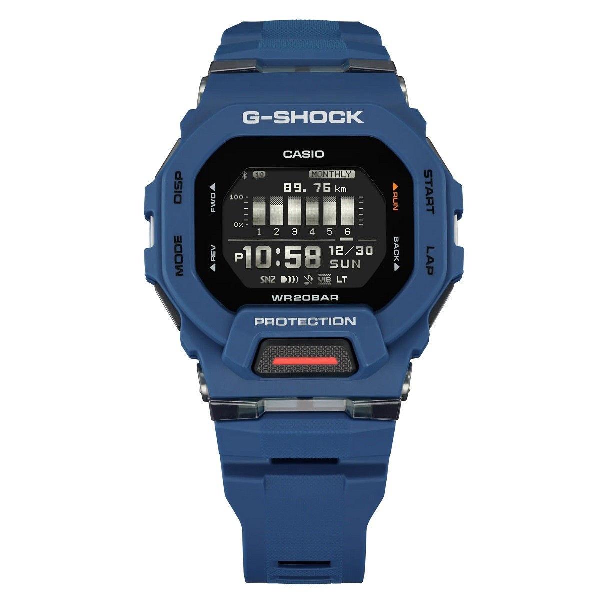 CASIO G SHOCK G SQUAD smartphone link Bluetooth communication GBD 200 2 blue wri