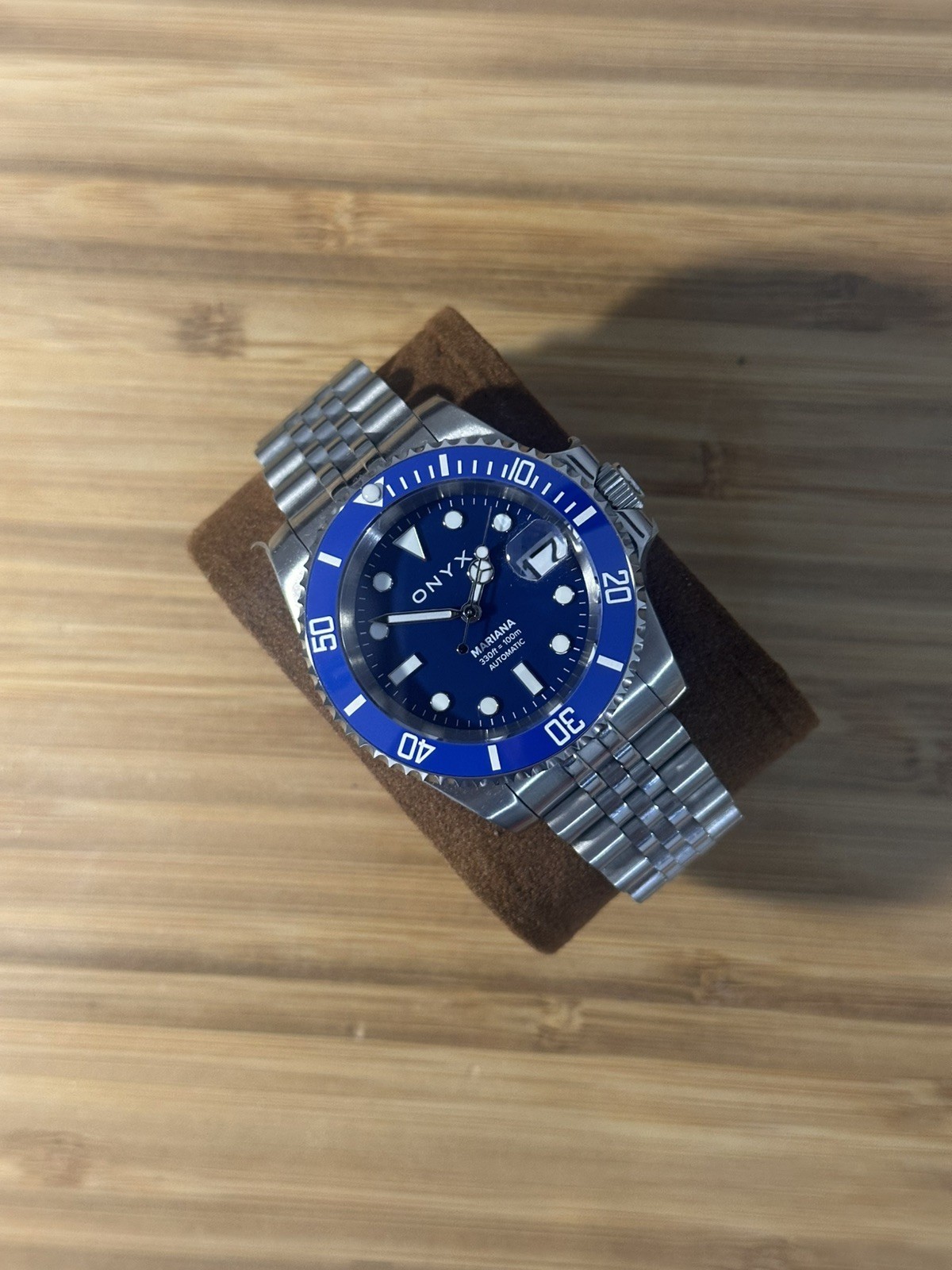 ONYX Mariana Seiko Mod NH35 40mm Blue Dial Dive Watch