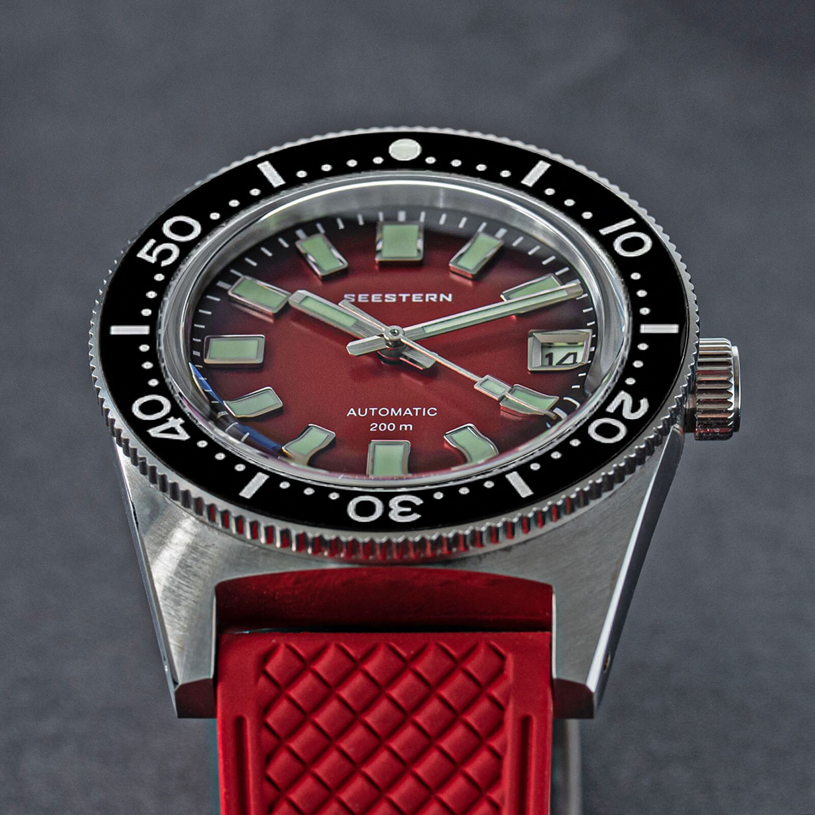 Seestern V3 62MAS 20ATM Genuine Ceramic Bezel 200m DIVER’S Watch SE2021-D62S-RR