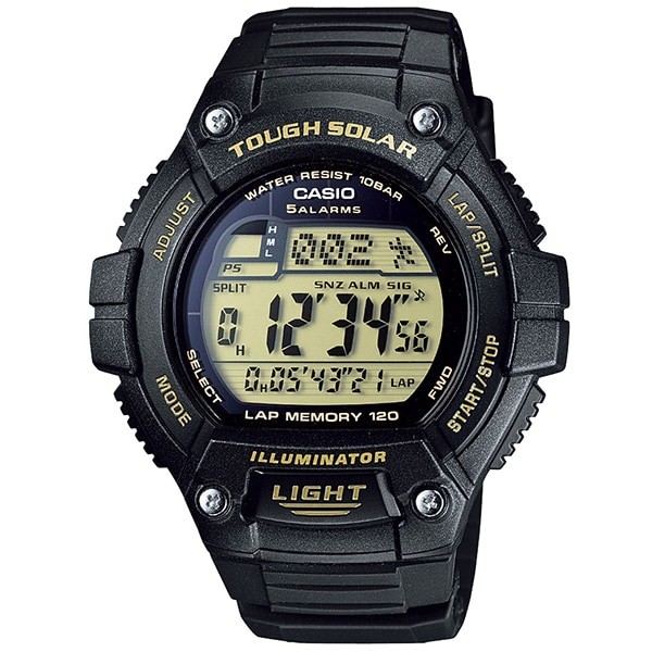 CASIO W-S220-9AJH Tough Solar Power WR100m Lap Memory World Time Digital Watch
