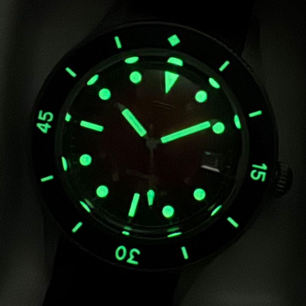 Retro Lumen 50-Fathoms 40mm Domed Sapphire Miyota8215 Automatic Watch for Men