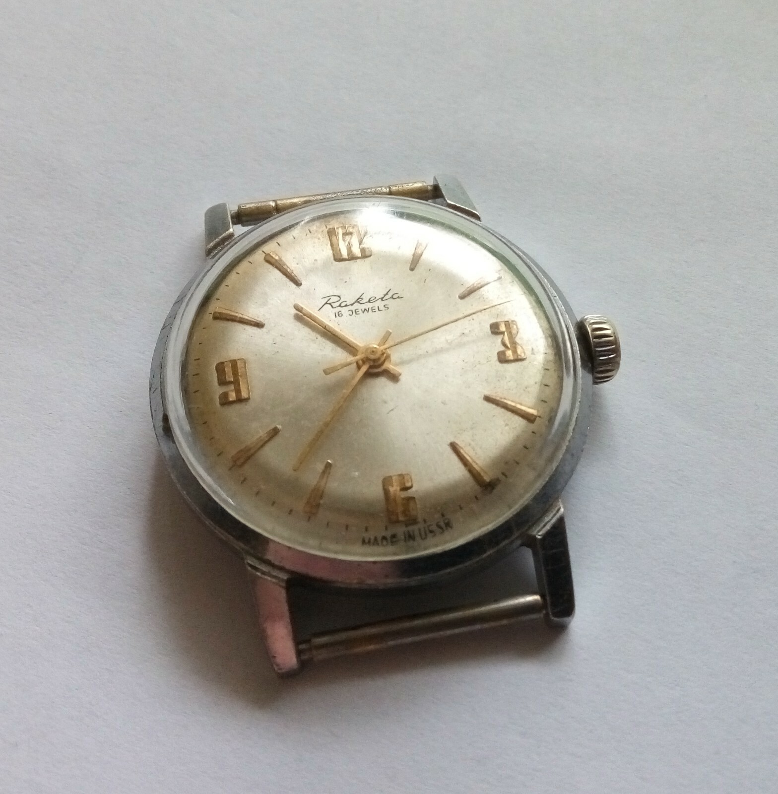 Rare Vintage soviet mechanical watch RAKETA BALTIKA 16 ruby jewels, made in USSR