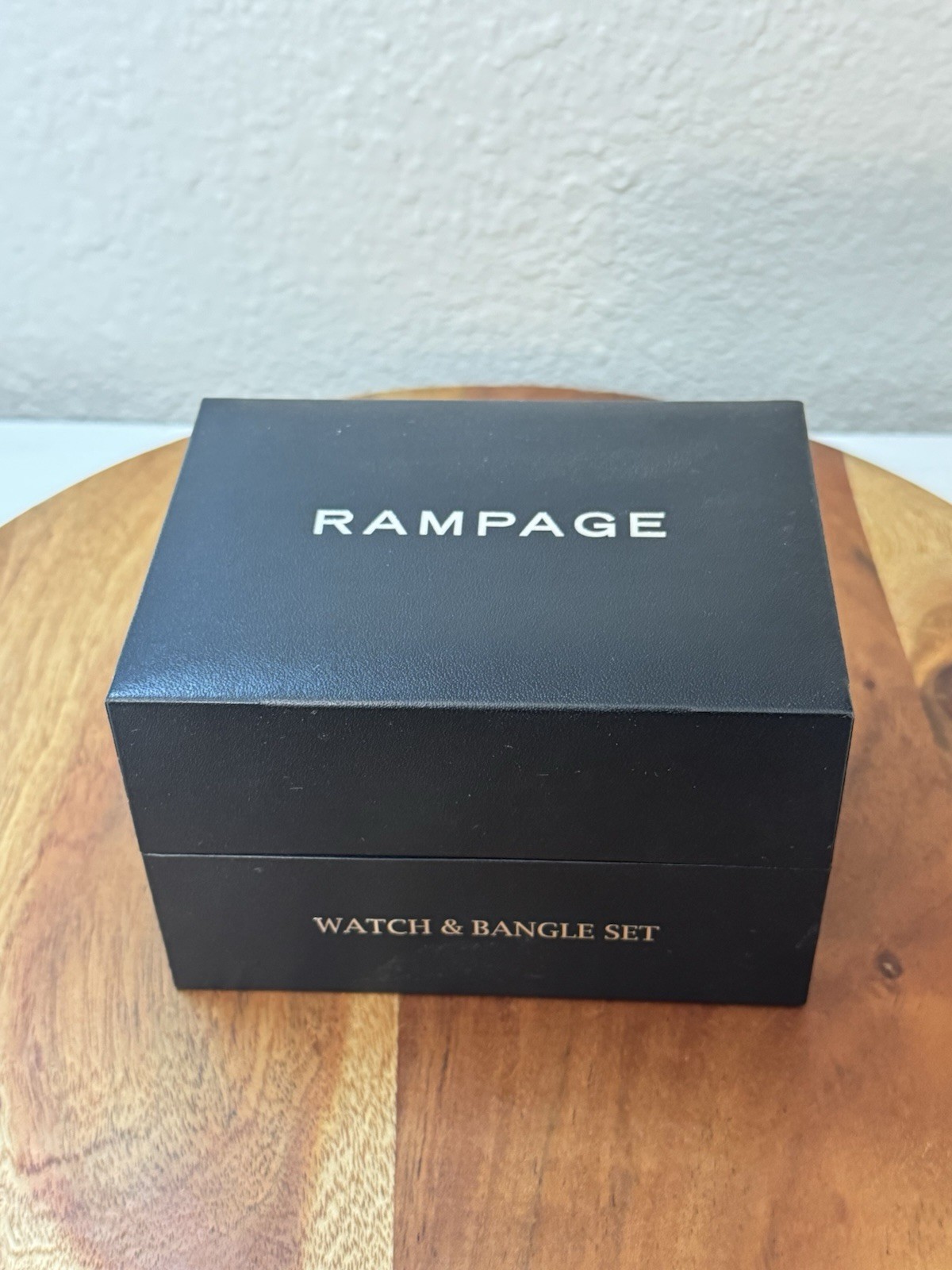 Rampage Rose Gold Watch & Bangle Set 6 Unique Bracelets New In Box
