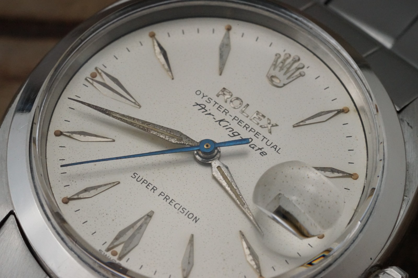 c.1960 Serviced ROLEX Vintage Air-King-Date 5700 34mm cal.1530 #1541