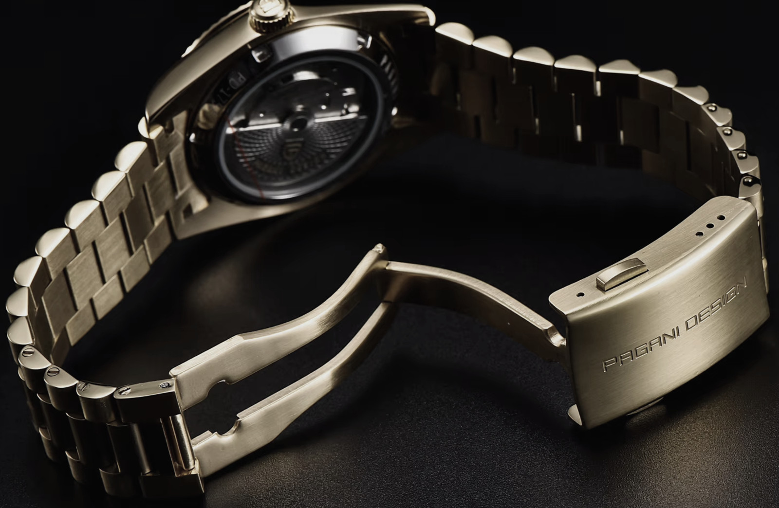 Pagani Design 1752 DD36mm Auto Weekday and Calendar Date AR Sapphire Selfwinding