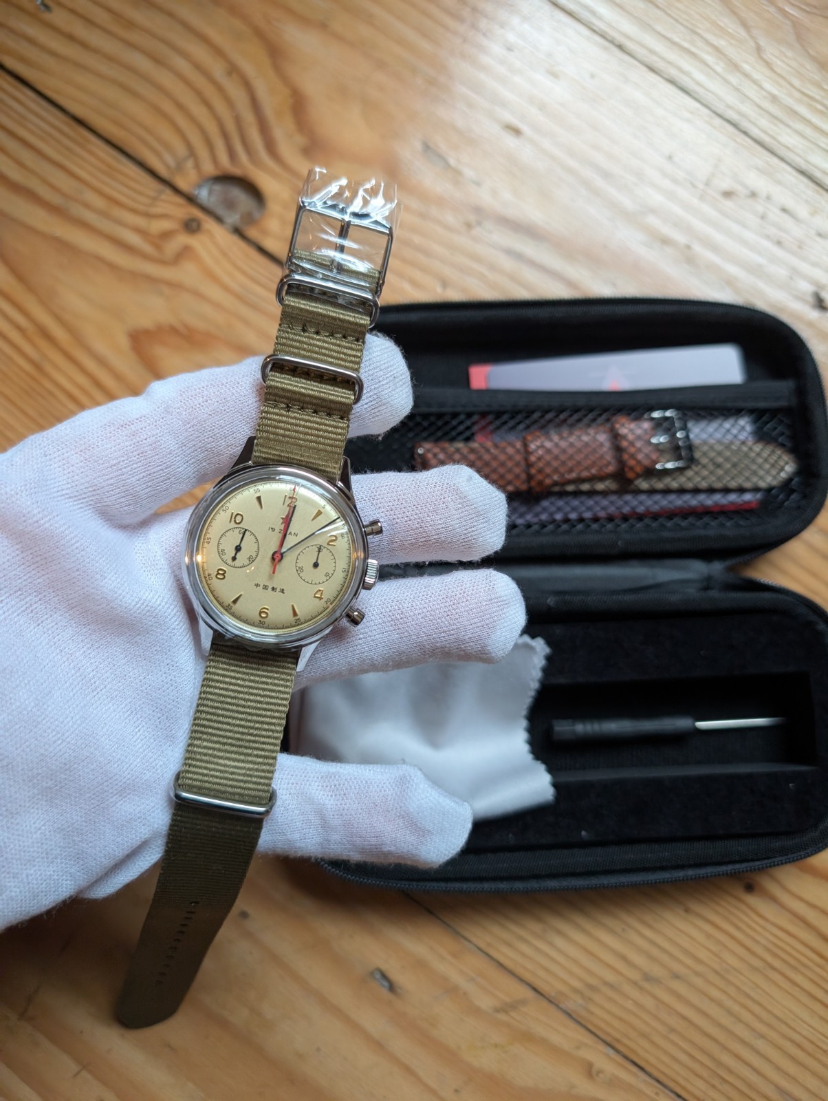 (SAPPHIRE Crystal) NEW 38mm Seagull 1963 Pilot Chronograph ST1901 Mechanical