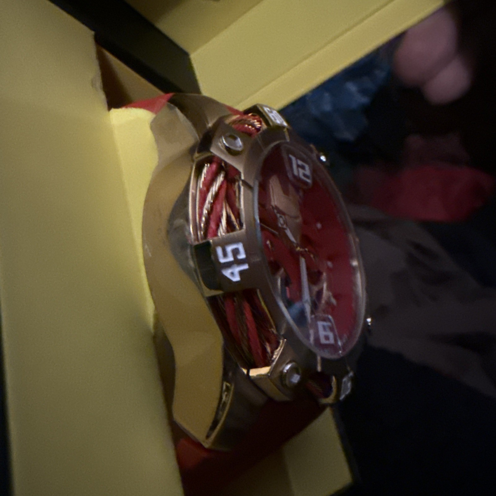 Invicta Marvels Iron Man Men’s Watch Limited Edition – 52mm, Gold, Red (35092)