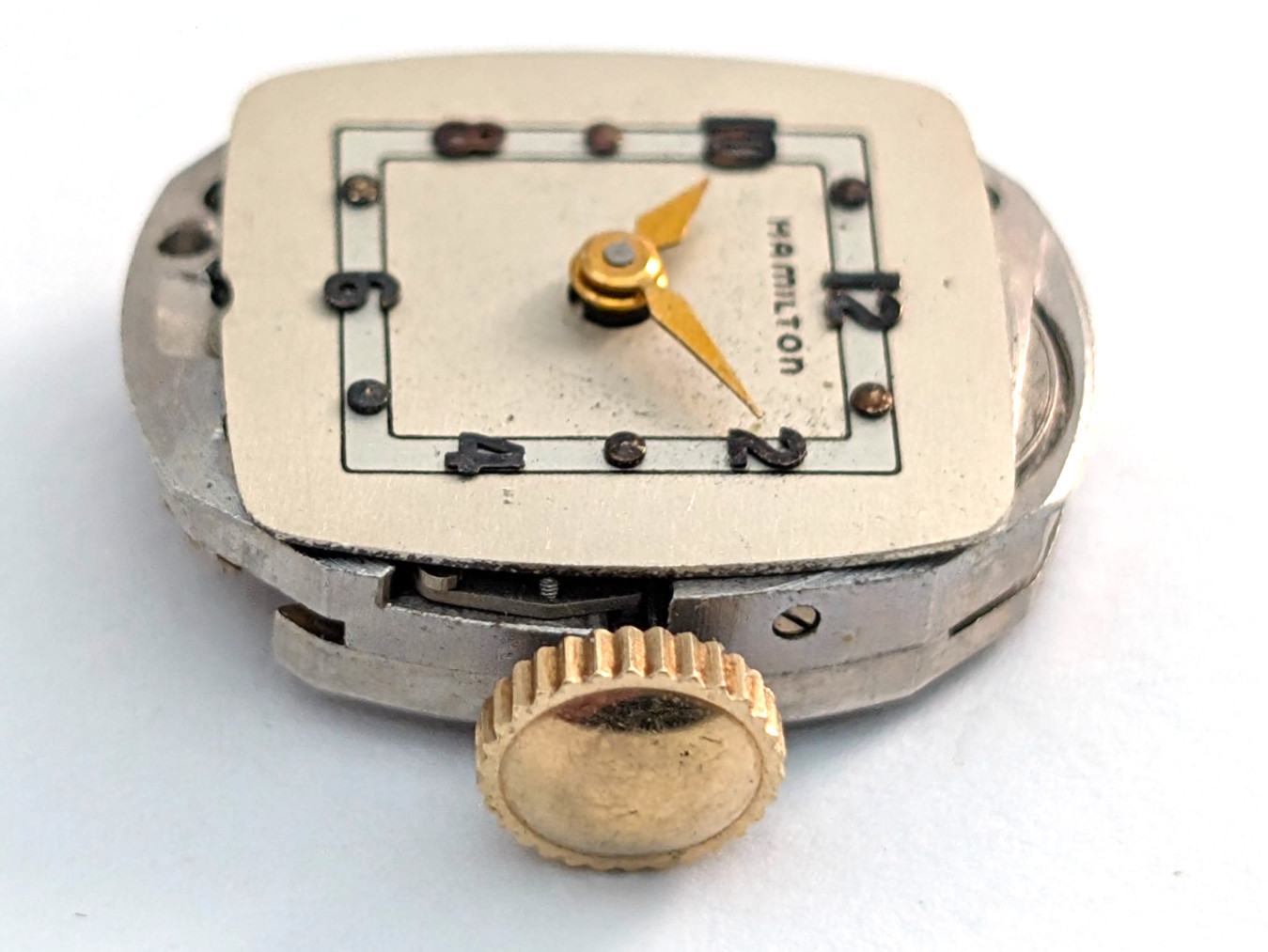 1950s HAMILTON 750 17j 231550A Vintage Ladies 13mm Watch Movement PARTS REPAIR