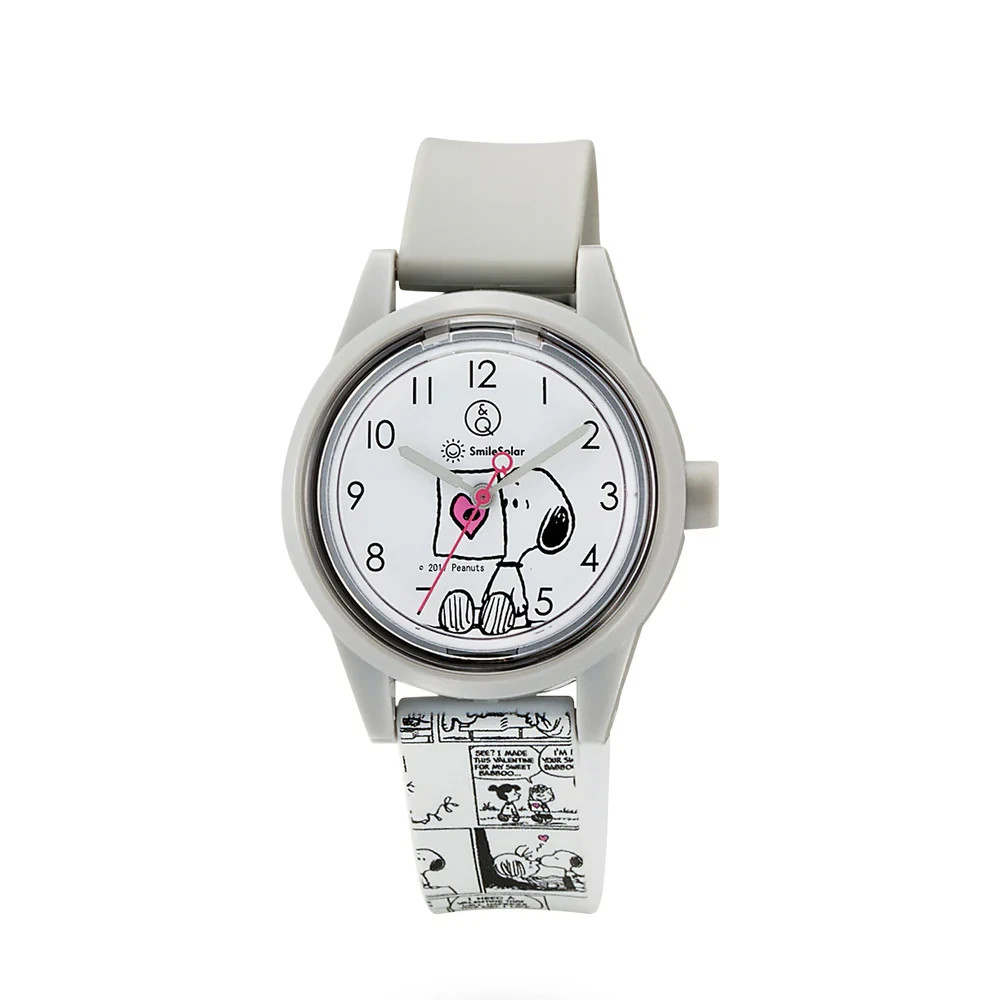 CITIZEN Q&Q Peanuts Collection Snoopy Comic Gray RP01-808 Japan New