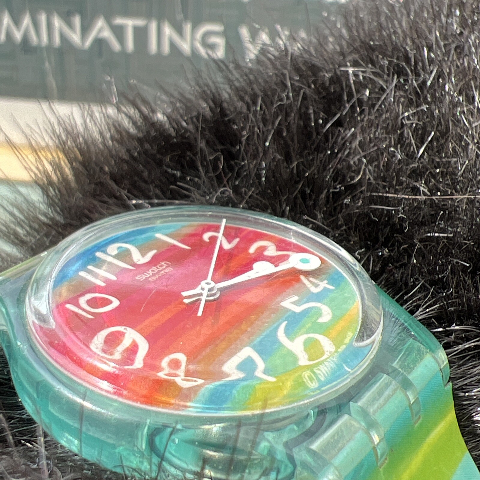 Swatch Watch Rainbow Color The Sky GS124 AG 2003 Swiss Made Rare Vintage