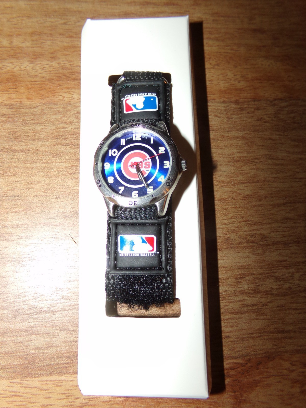 New in box Teen boy Chicago Cubs Baseball Game Time quartz wrist watch 2006
