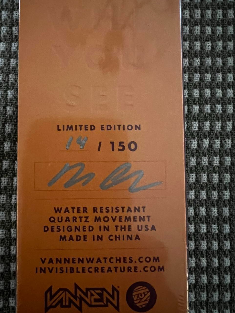 Vannen Red Invisible Creature Watch ICX Limited Edition of 150 made – Brand New