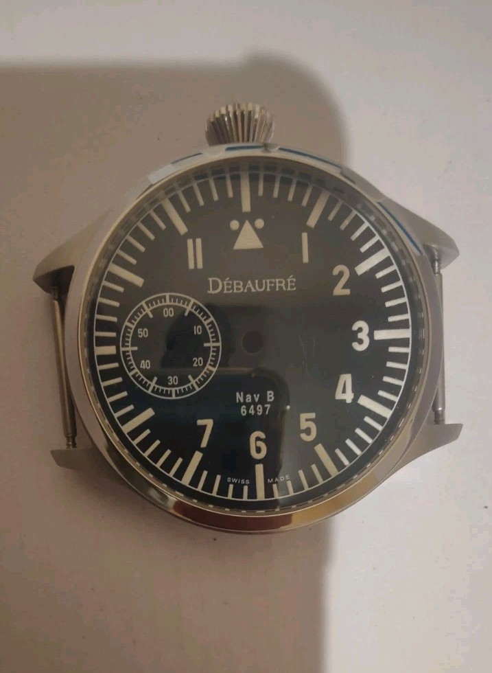 RARE DEBAUFRE Nav B 6497 Dial, Case, Hands, Crown. Brand New PARTS ONLY