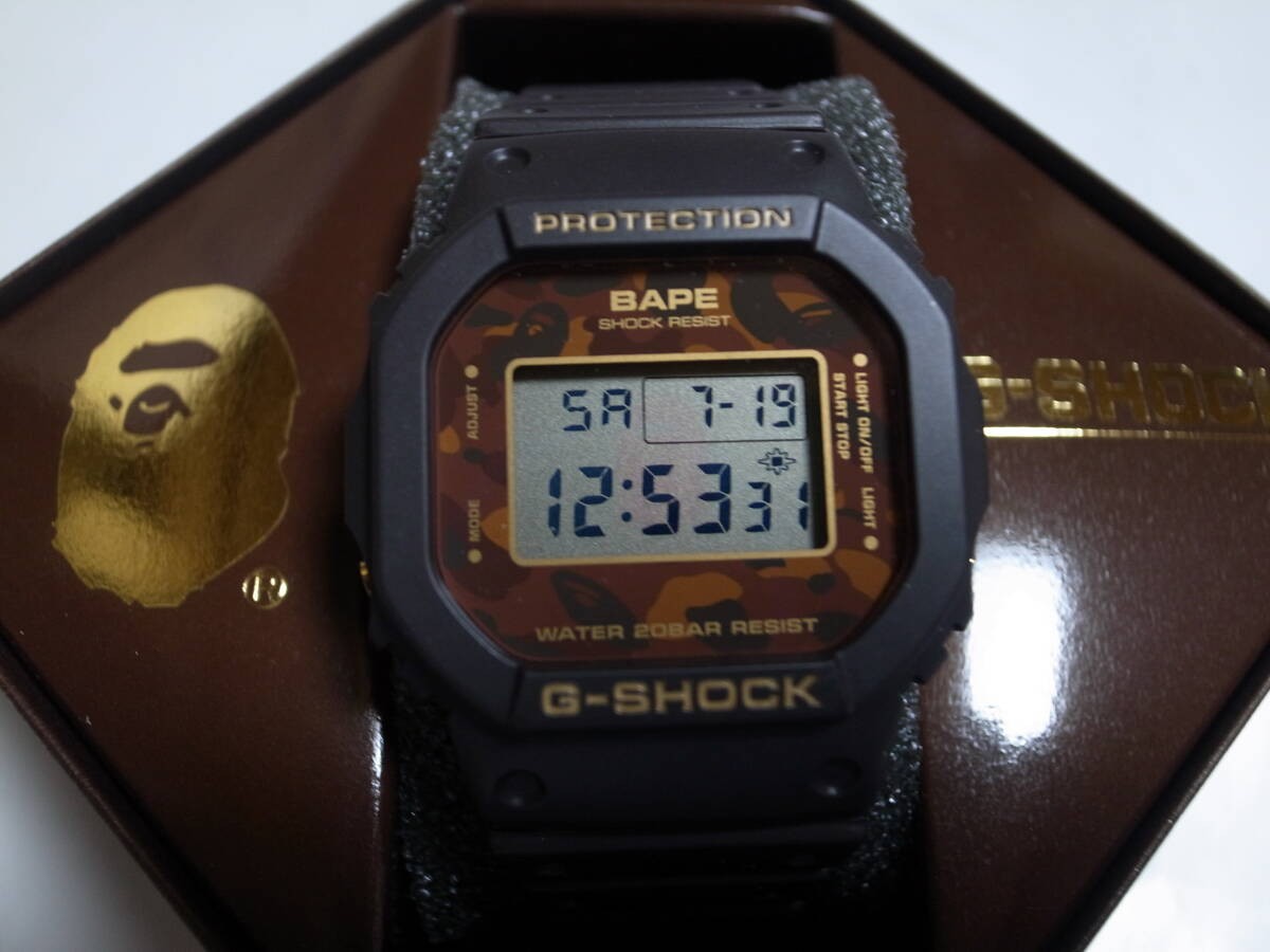 [Free Shipping] Extremely Rare Collaboration,A BATHING APE × CASIO,DW-5600
