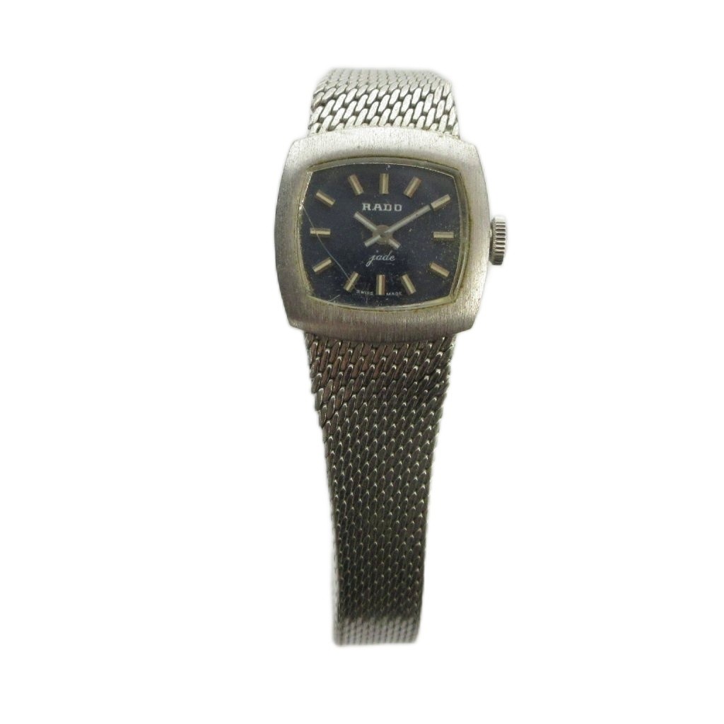 Rado 5518 Manual Winding Ladies Watch Blue Dial Silver Steel 20mm AB