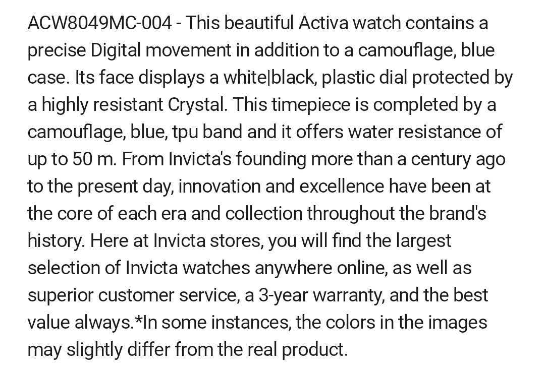 Activa Vulkor X Invicta Digital Men’s Watch – 53mm. Camouflage. Blue (ACW8049MC