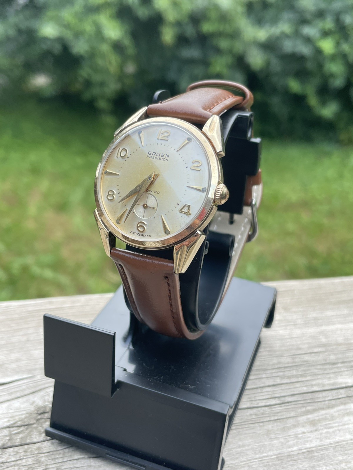 1950’s Men’s Vintage Gruen Autowind, 462 cal 17j Running Condition, Gold-Filled