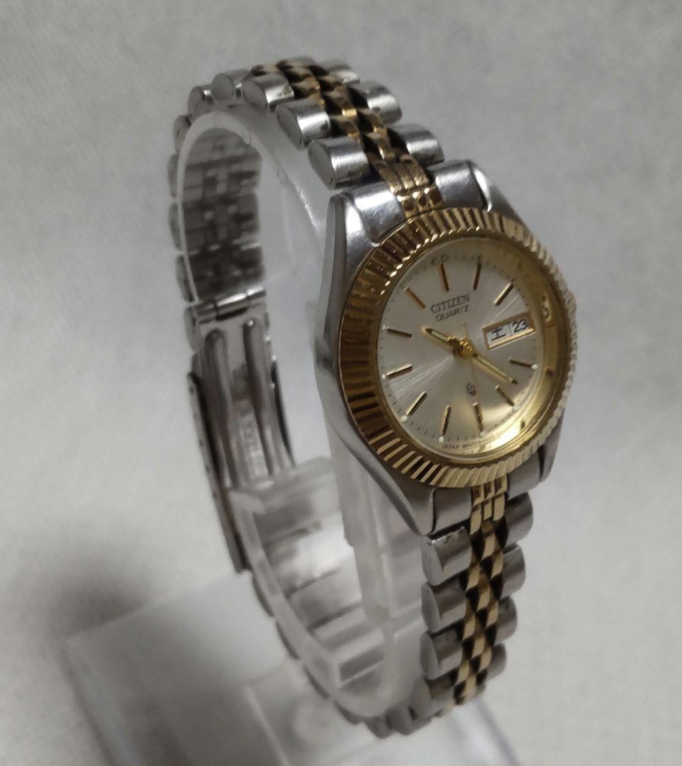 CITIZEN 6000-K09346 Quartz Two-Tone Ladies Watch, 26mm, wrist 18.0cm/7.1in