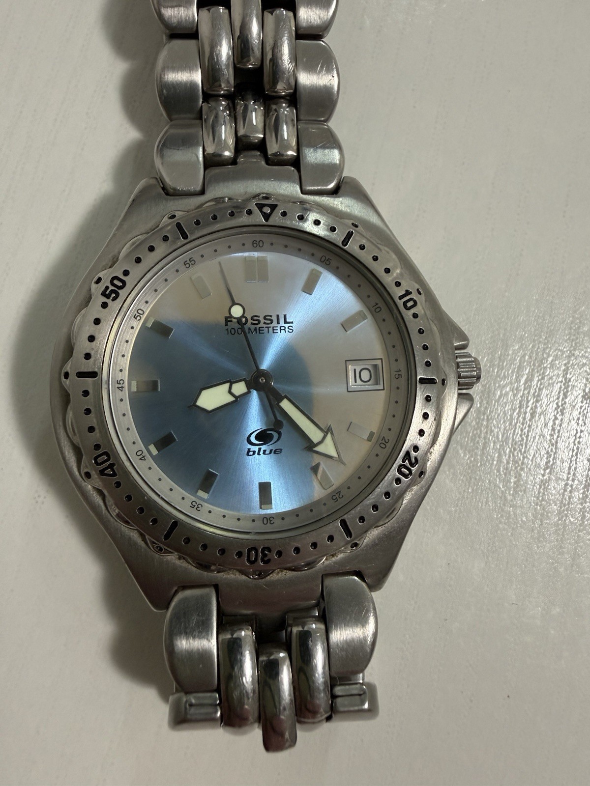 Fossil Blue Watch – men stainless steel AM-3486