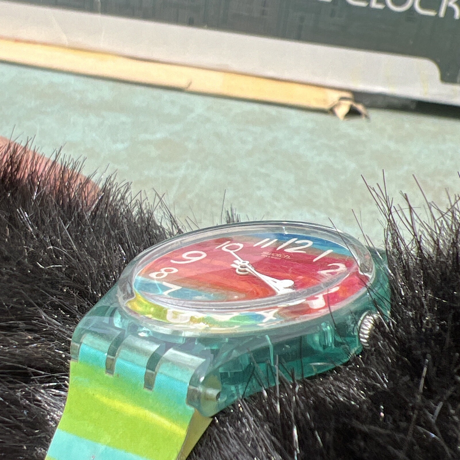 Swatch Watch Rainbow Color The Sky GS124 AG 2003 Swiss Made Rare Vintage