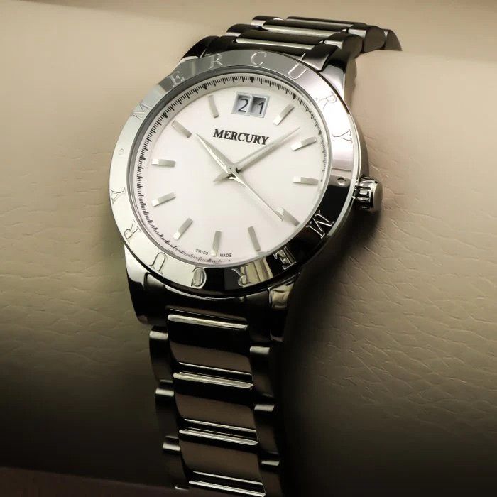 Mercury – Swiss Watch – ME340-SS-1 Quartz 36 mm ME340 50m (5 ATM, 169 ft)