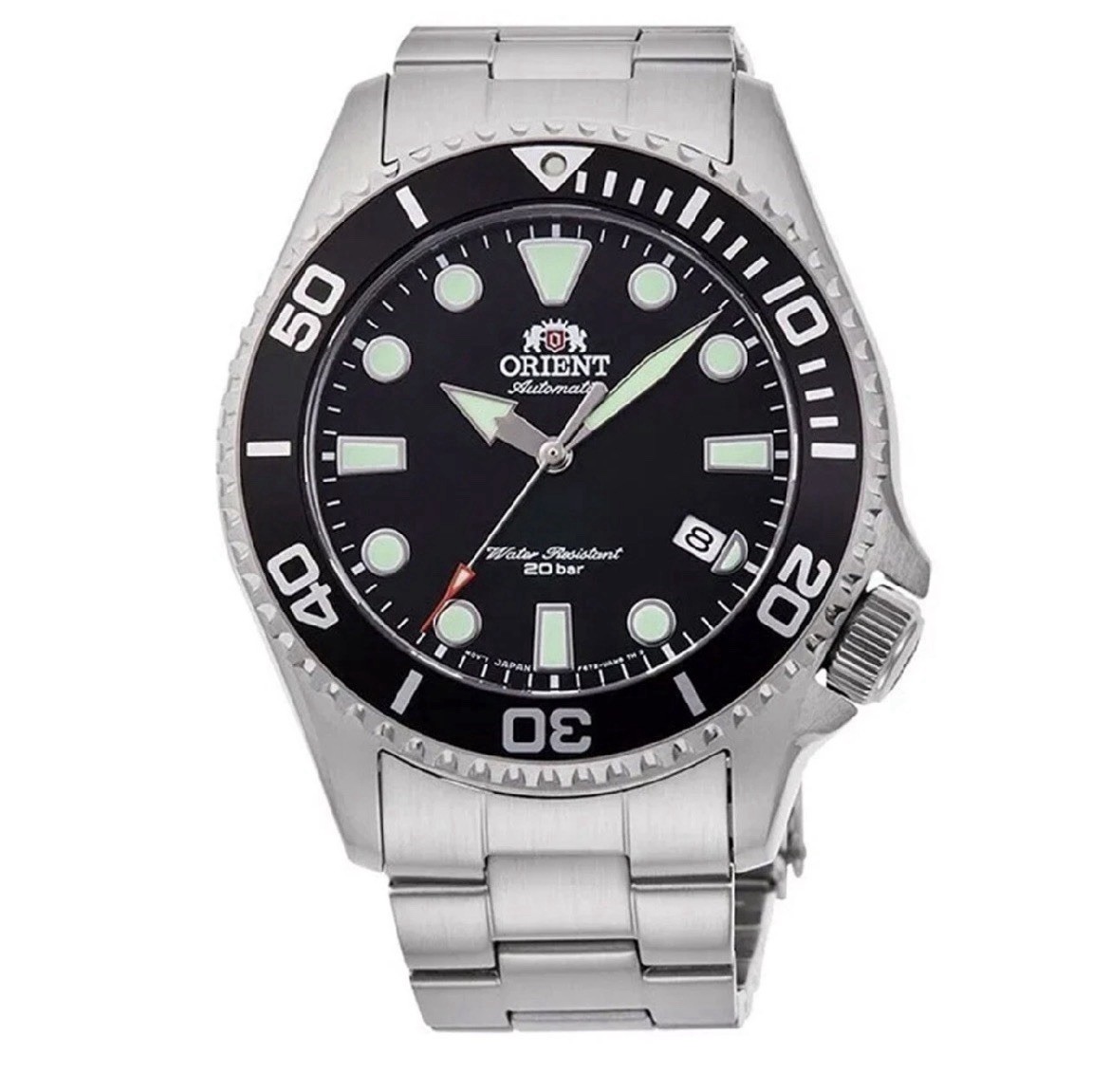 Orient RA-AC0K01B10B Automatic Mens Watch Black Dial Stainless Steel With Box