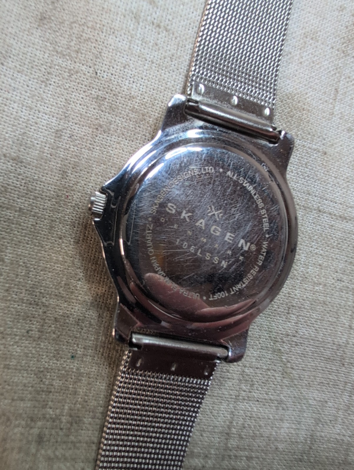 Skagen Denmark Ladies Silver & Dark Blue Wrist Watch – 106LSSN 34mm