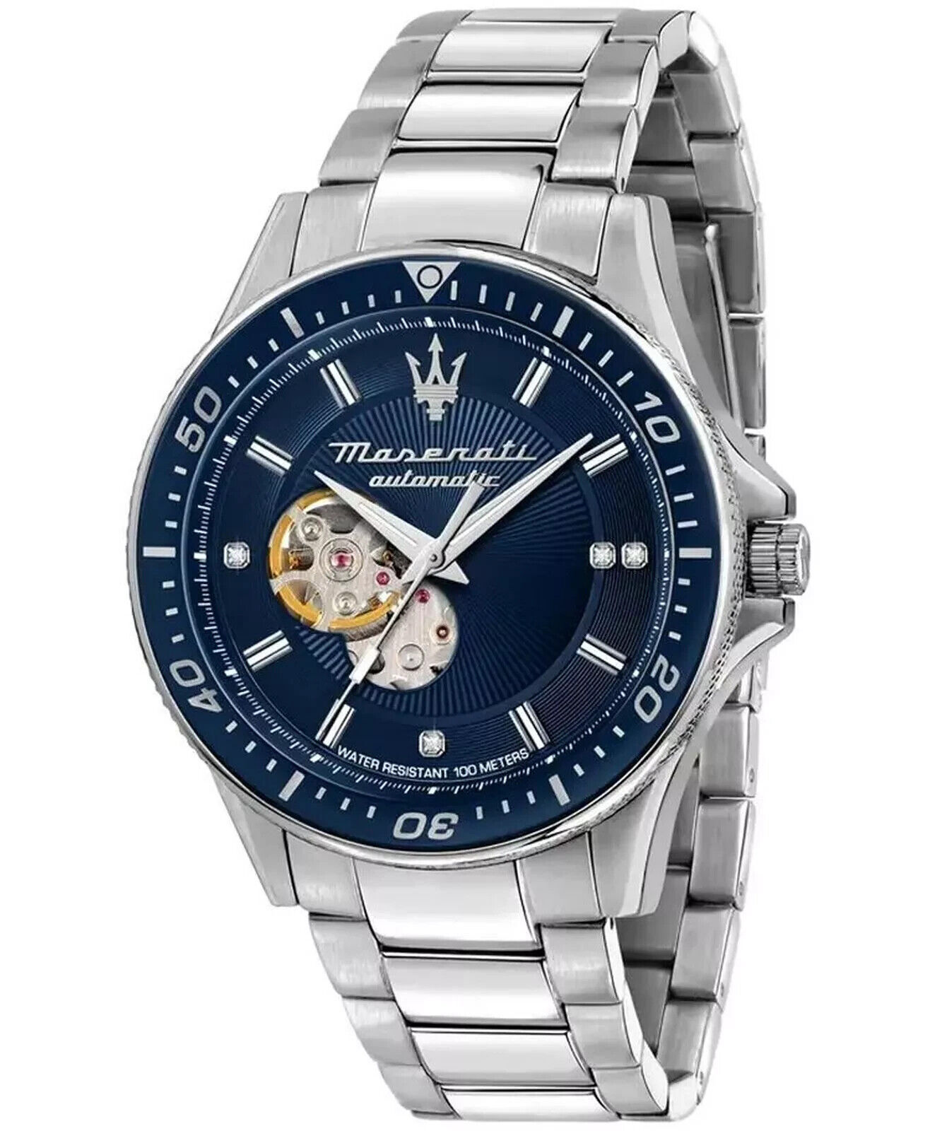 Maserati SFIDA SET Men’s R8823140007 Automatic Blue Dial Stainless Steel 44mm