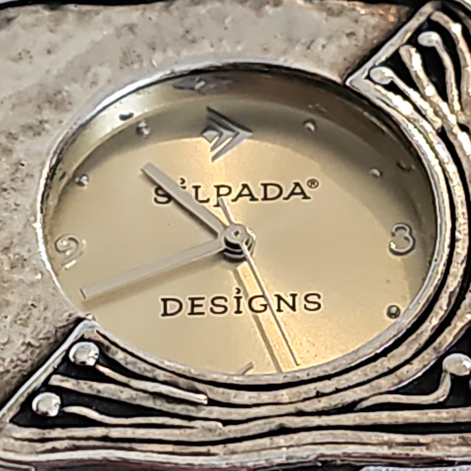 Silpada Israel 925 Sterling Silver Bracelet Watch Sz 6.75″ Shablool Didae 55g