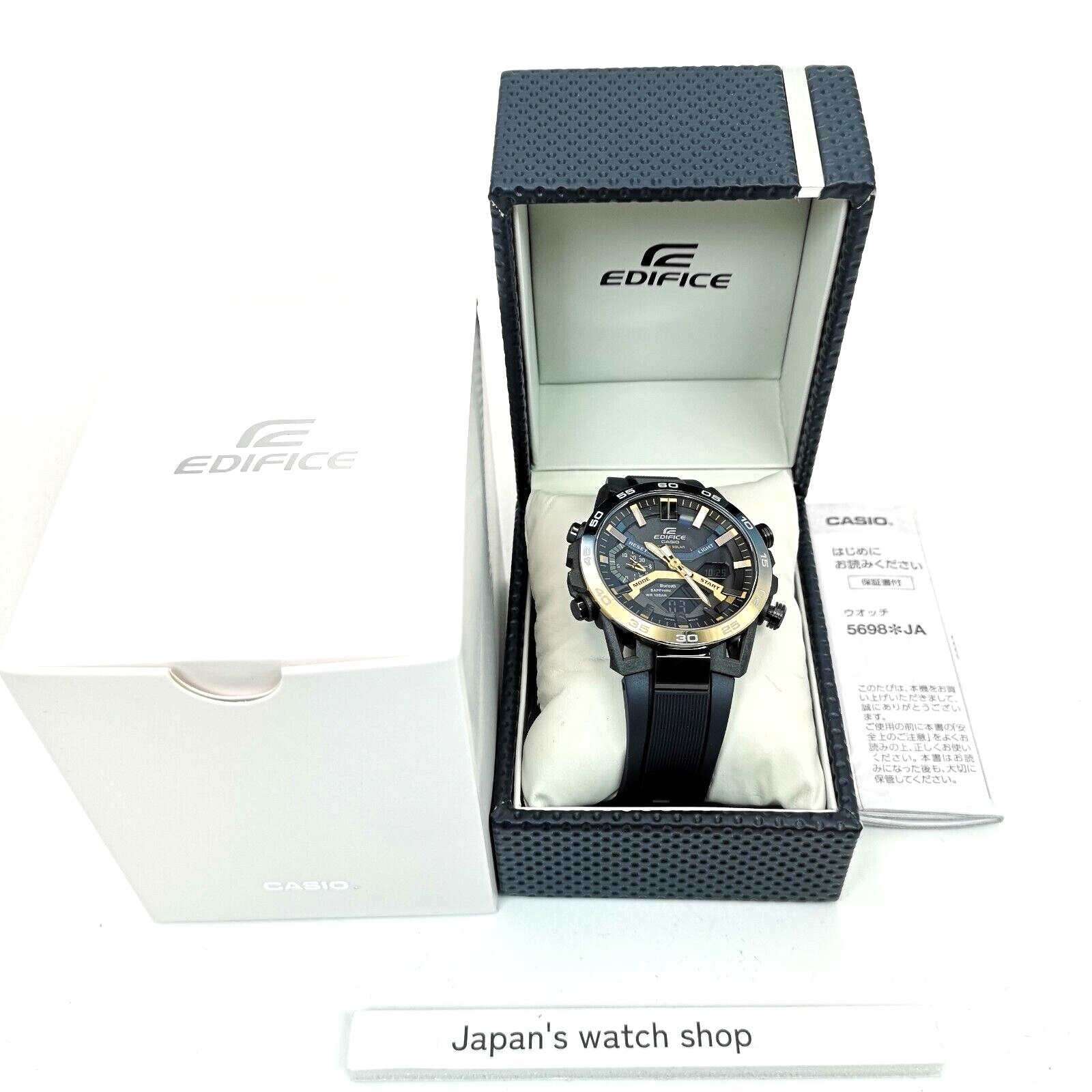 CASIO EDIFICE ECB-2000YNP-1AJF Black Nighttime Drive Series Men Watch New in Box