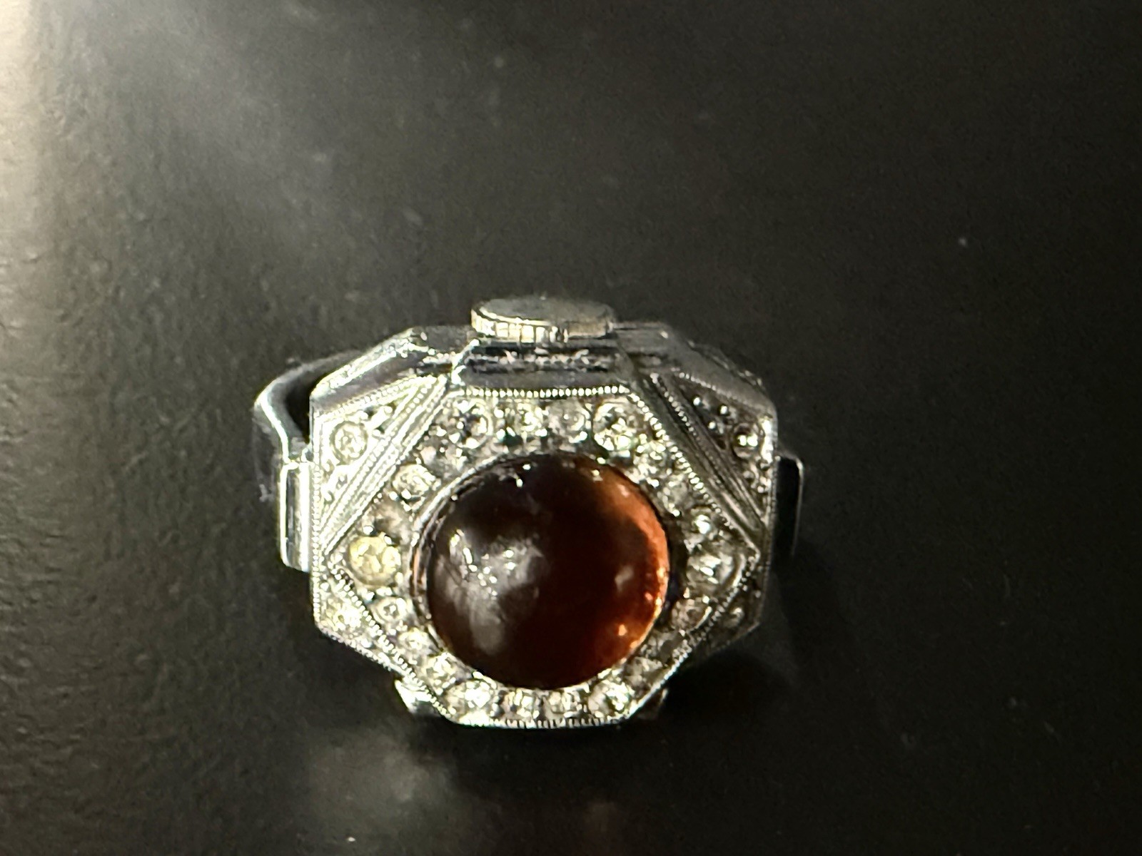 Rare!! Art Deco ring /watch Antique C. Bucherer Lucerne Swiss, Watch Is Working!
