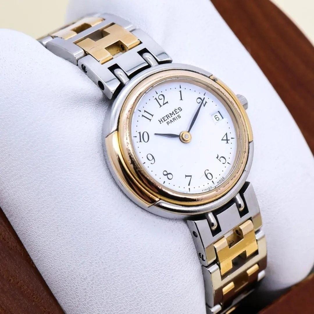 Working Hermes Windsor Watch Antique H Belt 3307