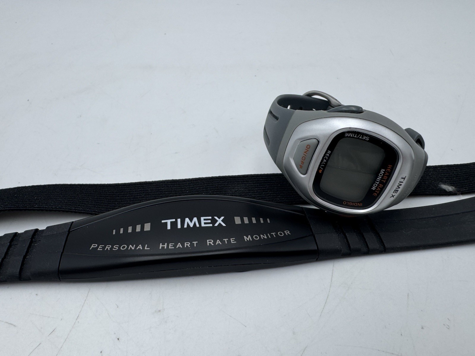 Vintage Timex Heart Rate Monitor Watch Need Batteries & Heart Rate Chest Strap