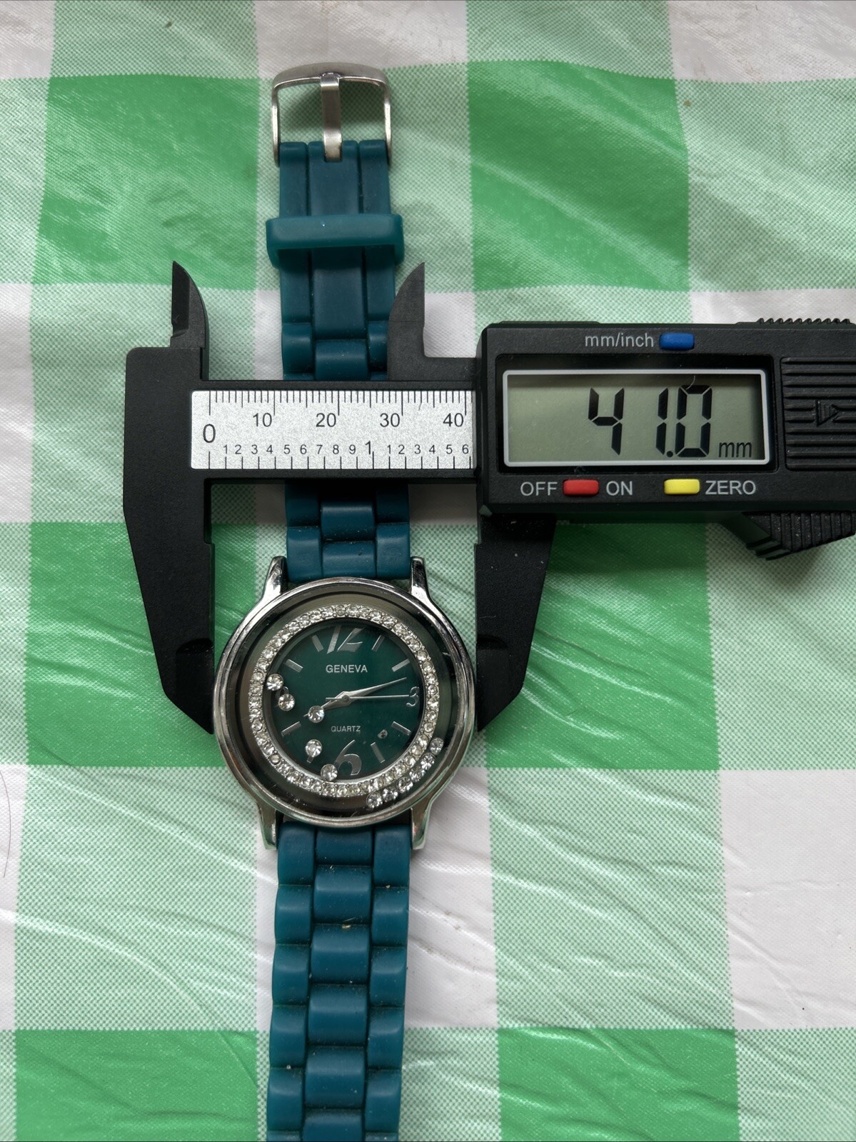 Geneva Blue Green Silver Tone Women’s Quartz Watch