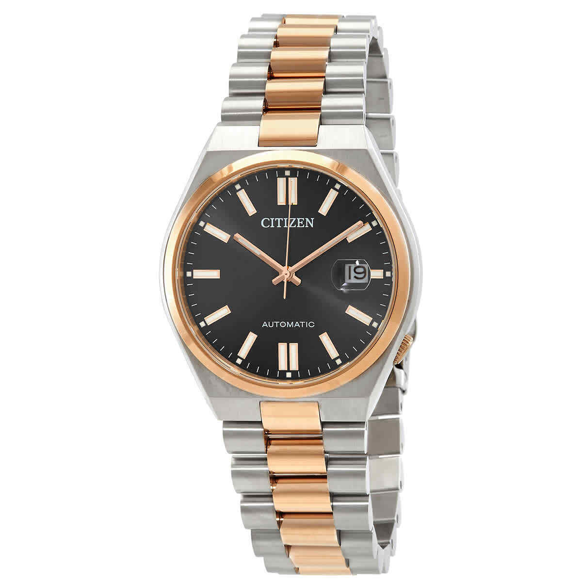 Citizen Automatic Black Dial Two-Tone Men’s Watch NJ0154-80H