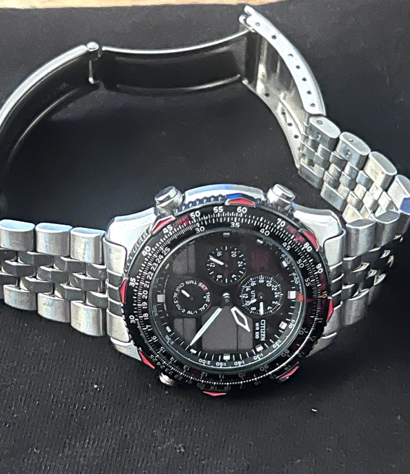 Citizen Navihawk C300-Q00214 World Time Chronograph Men’s Watch