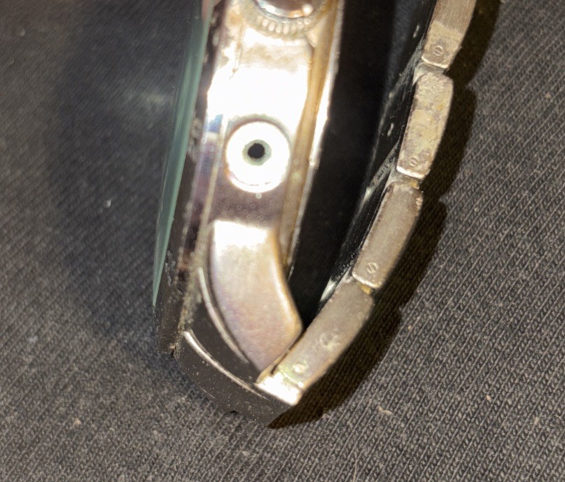 BIG Mossimo Watch (For Parts Not Working) Chrome On Black Green FMDMO132