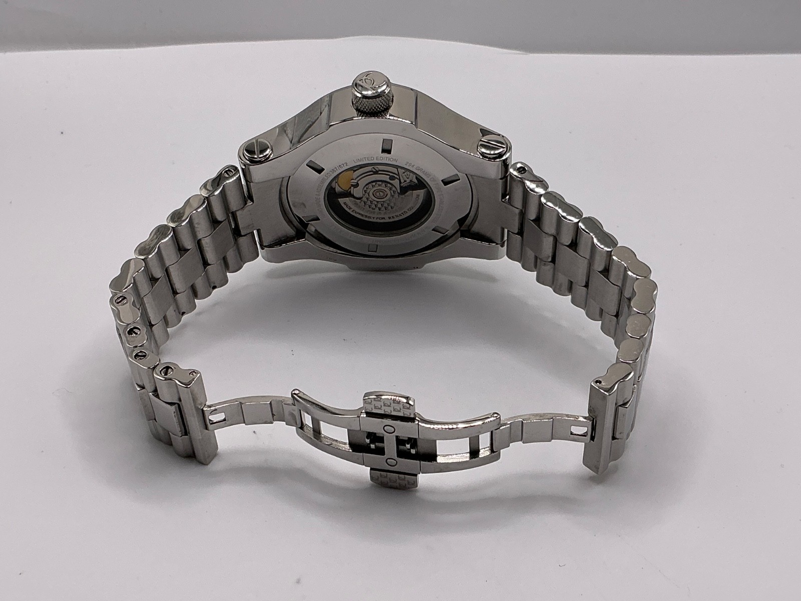 Renató T-Rex Swiss ETA 2824 Automatic LE# 387/672 Gray Sunburst Dial 300M Watch