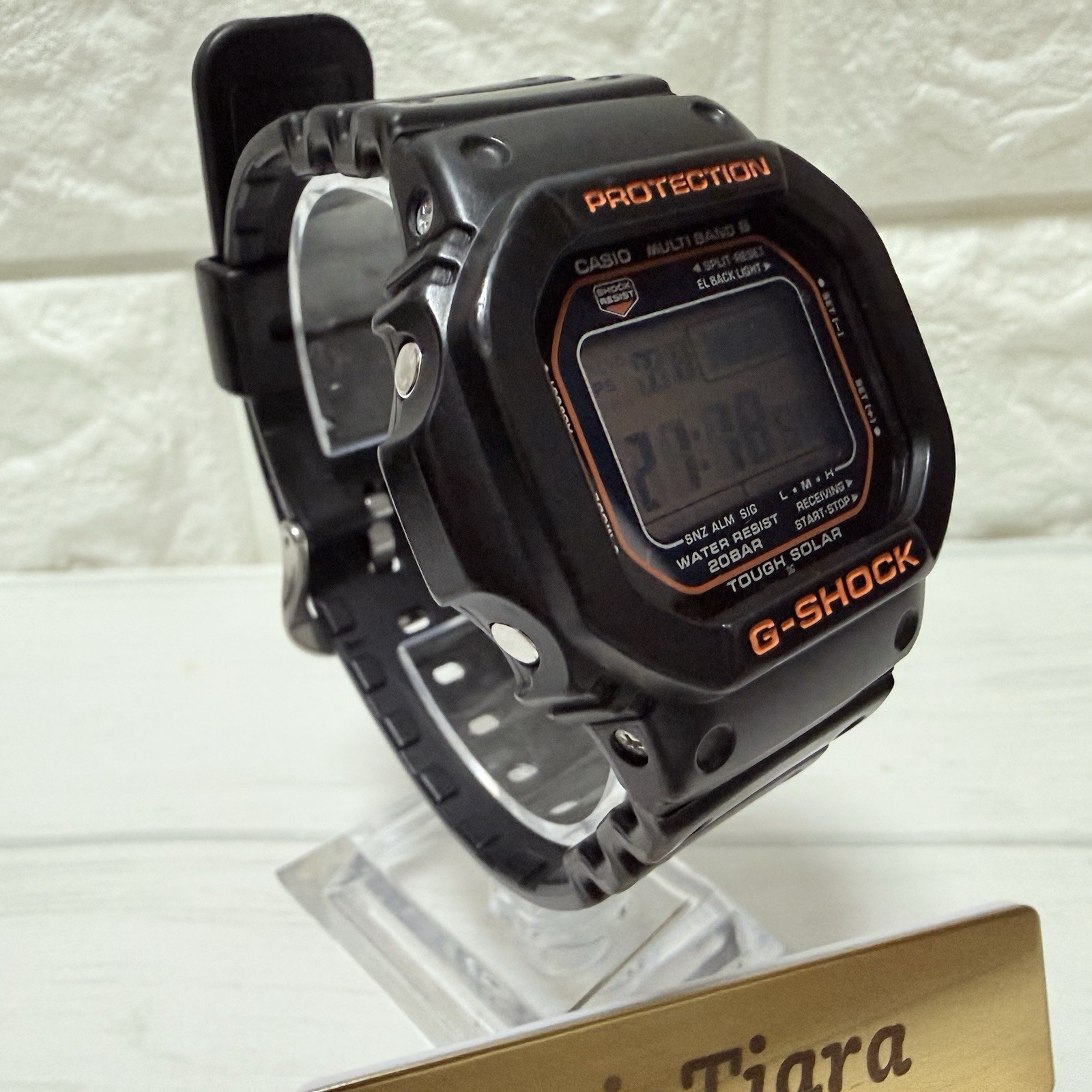 Casio G-Shock 3159 GW-M5610R-1JF Tough Solar Multiband 6 Black Orange Watch