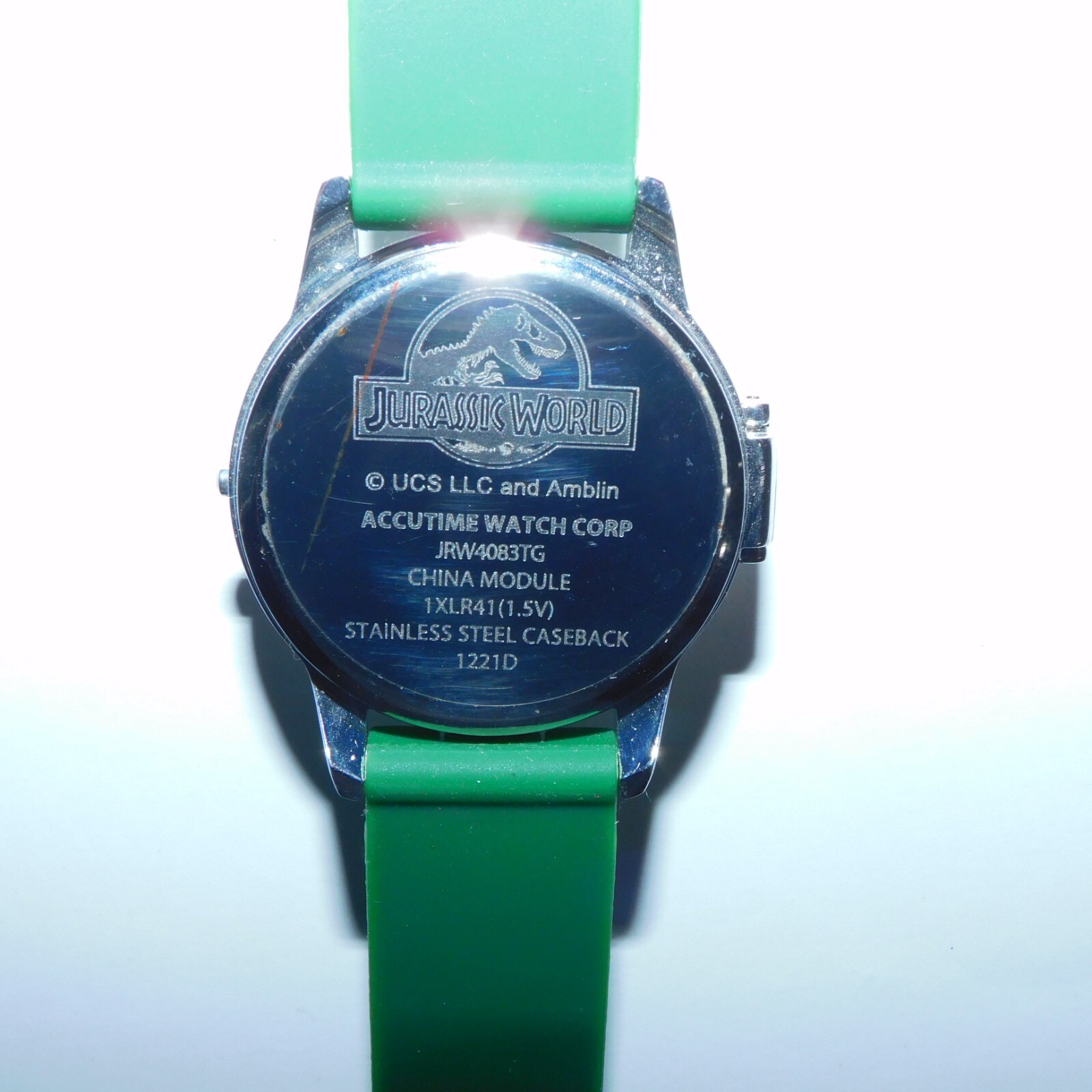 ACCUTIME JURASSIC PARK T-REX SPINNER WRIST WATCH UNTESTED