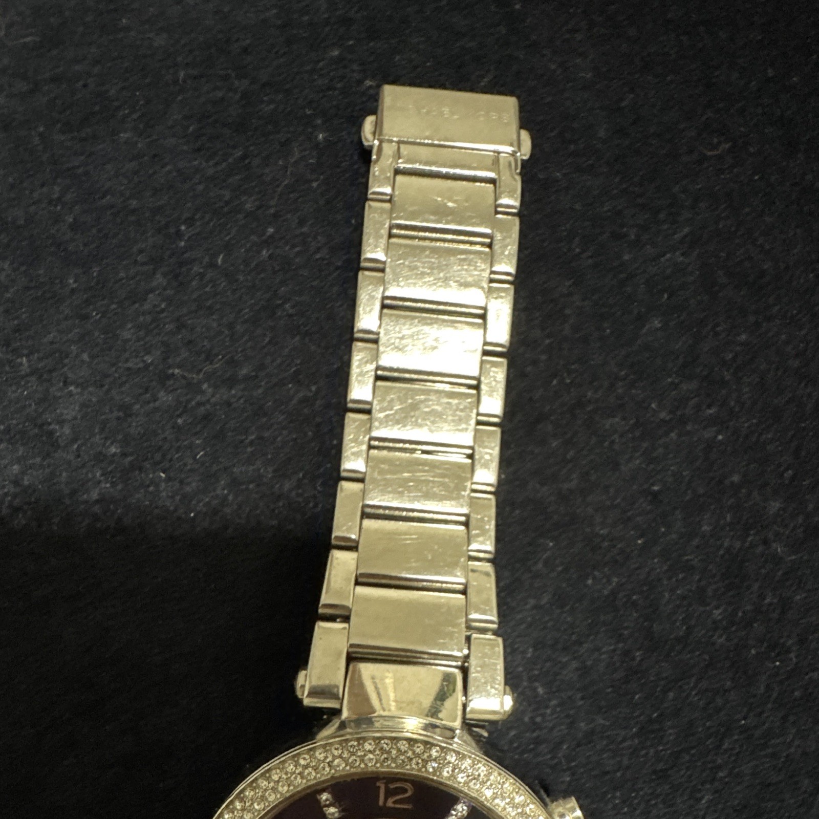 Michael Kors MK6117 Parker Ladies Chronograph Watch Navy Blue Dial Silver Tone