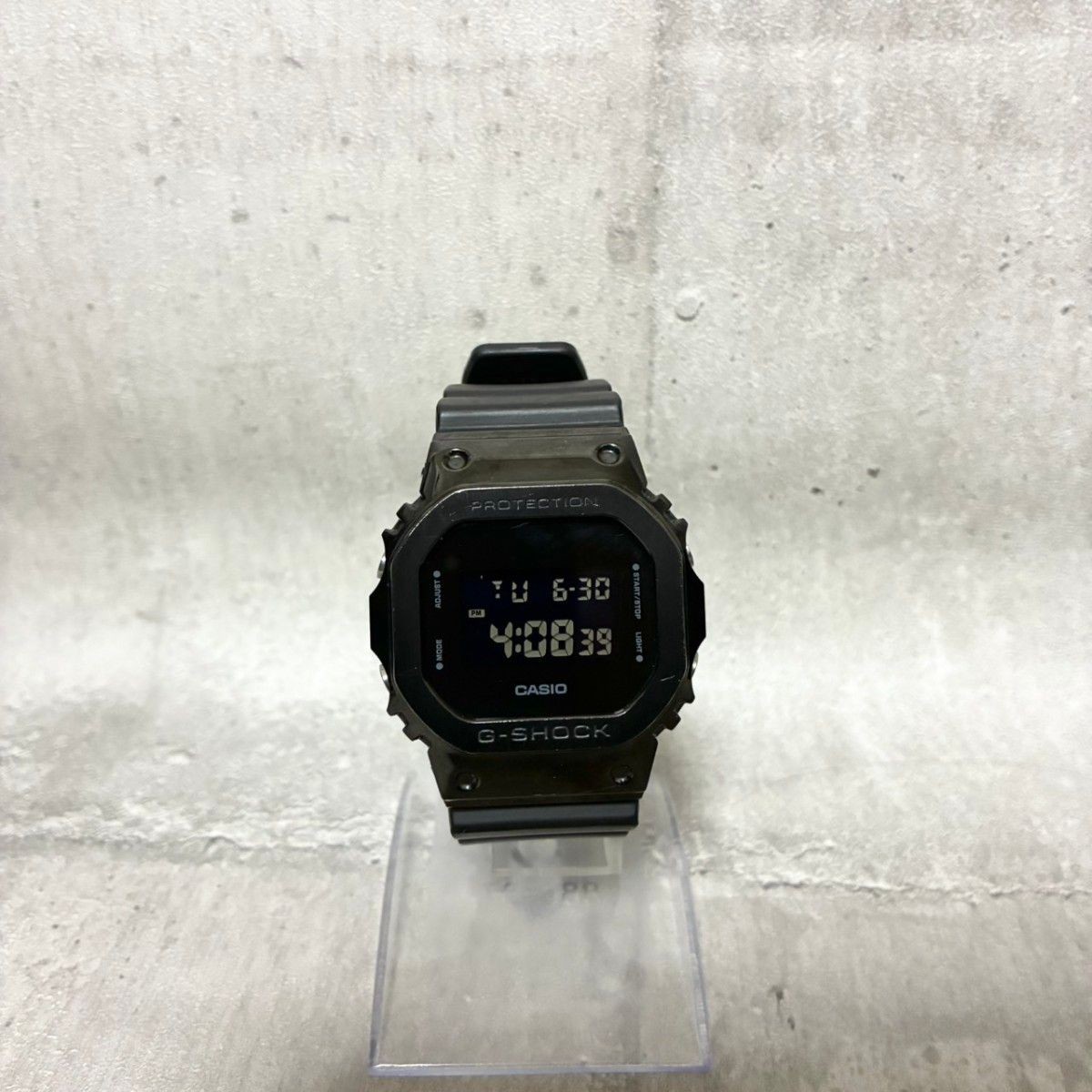 CASIO G SHOCK GM 5600B 1JF Metal Bezel Black Working Item