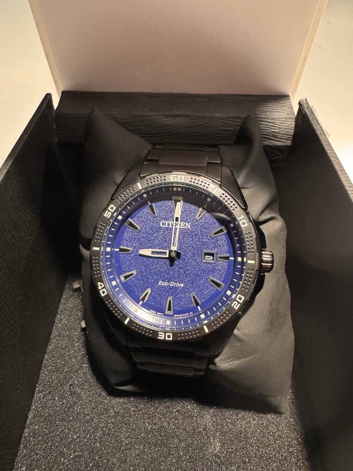 Citizen AR Eco-Drive Movement 45mm Blue/Black Stainless Steel Case with Black…