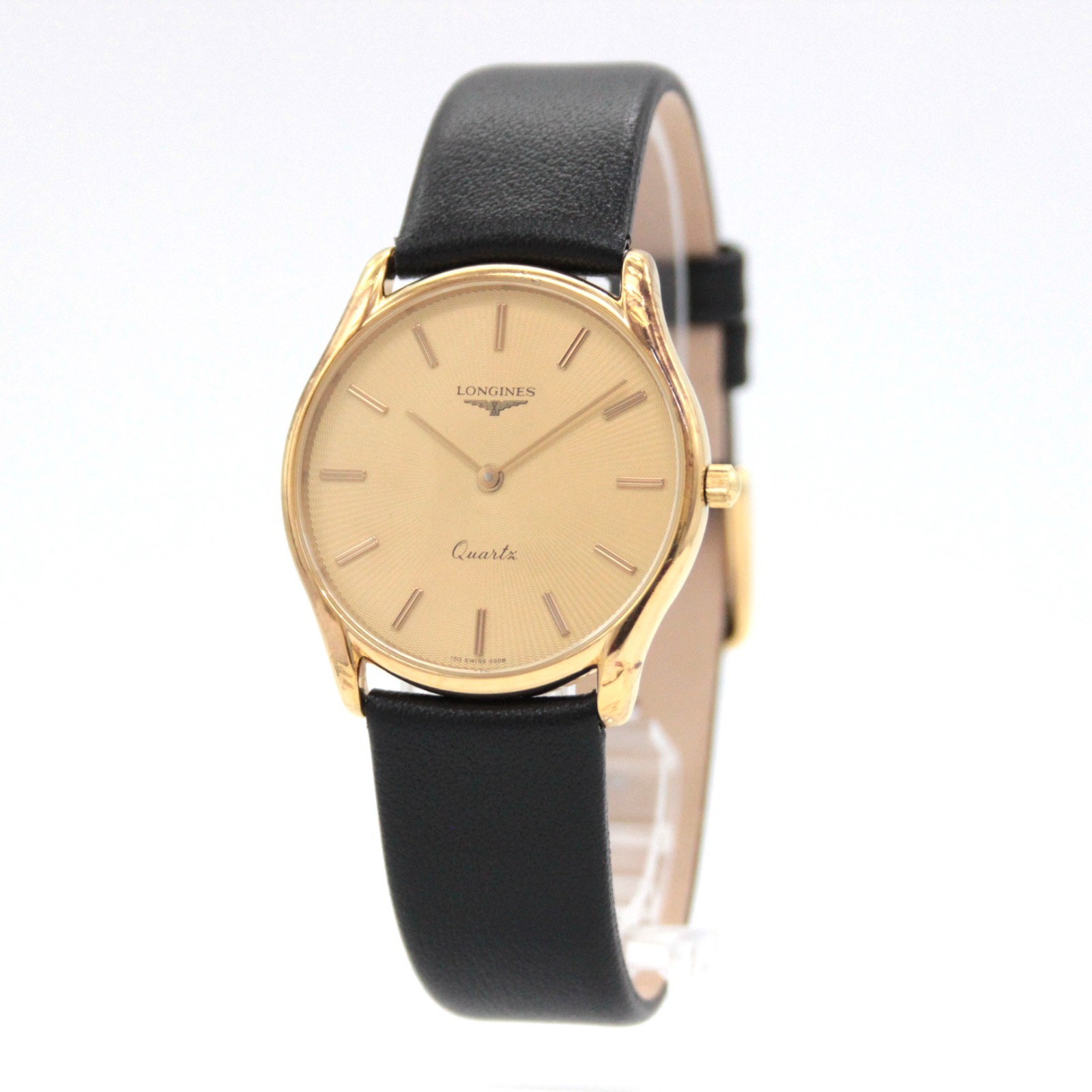 [NEAR MINT] LONGINES 6998.1.150 Gold Dial 32mm Quartz Men’s Watch JAPAN A551