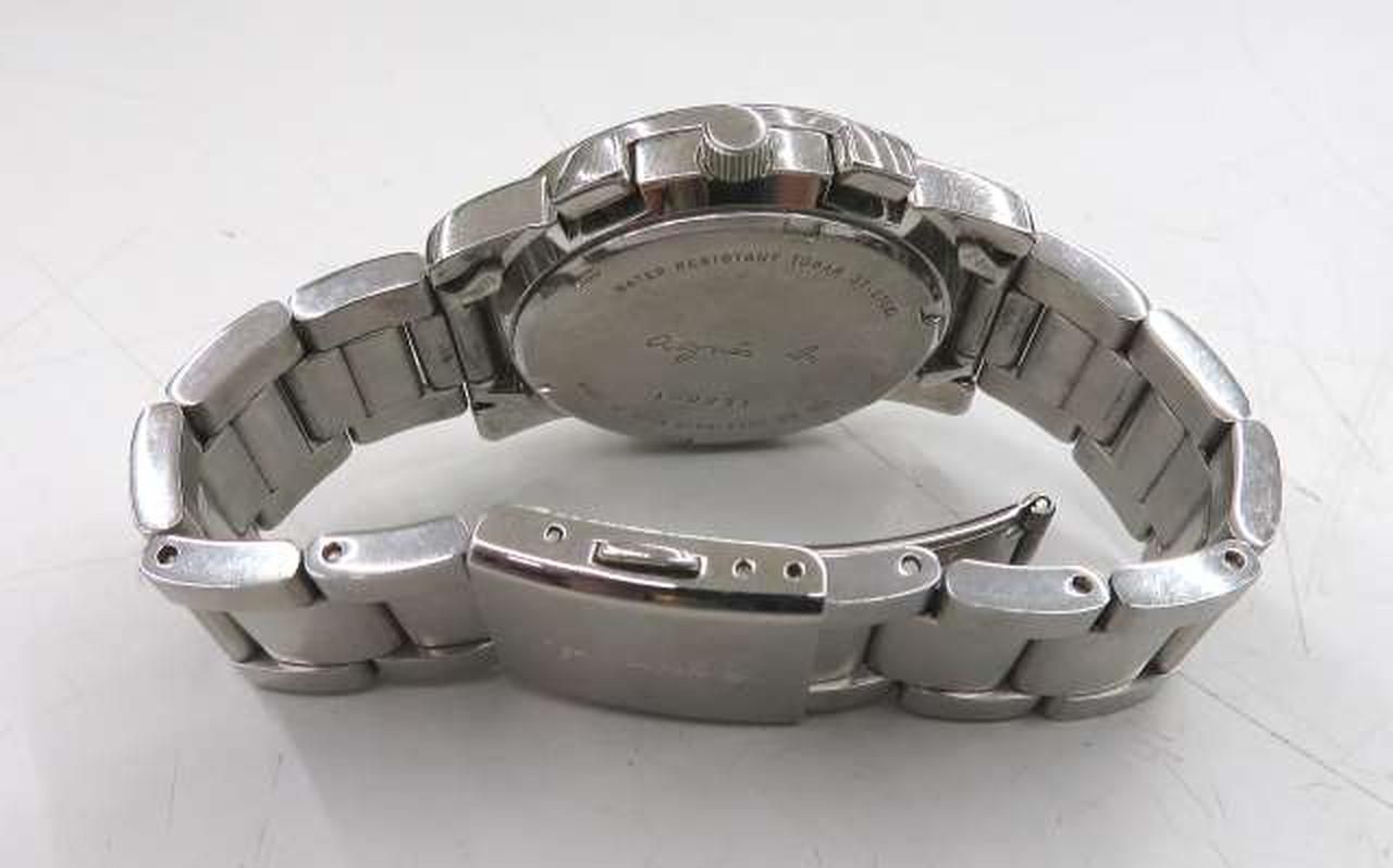 AGNES B. Quartz Analog Watch V654-0A10 Used