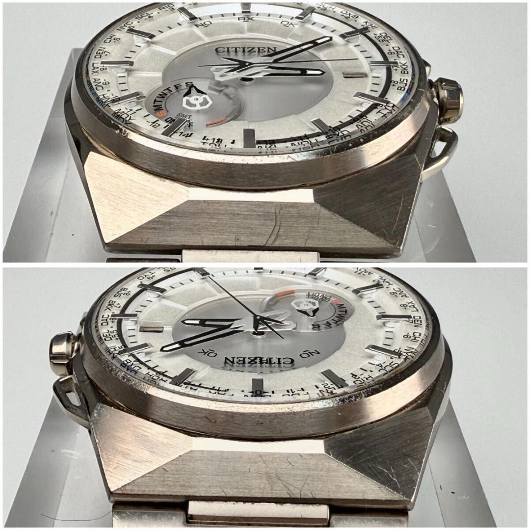 Citizen Satellite Wave Eco-Drive Titanium JJ012 45mm wrist 18.0cm/7.1in