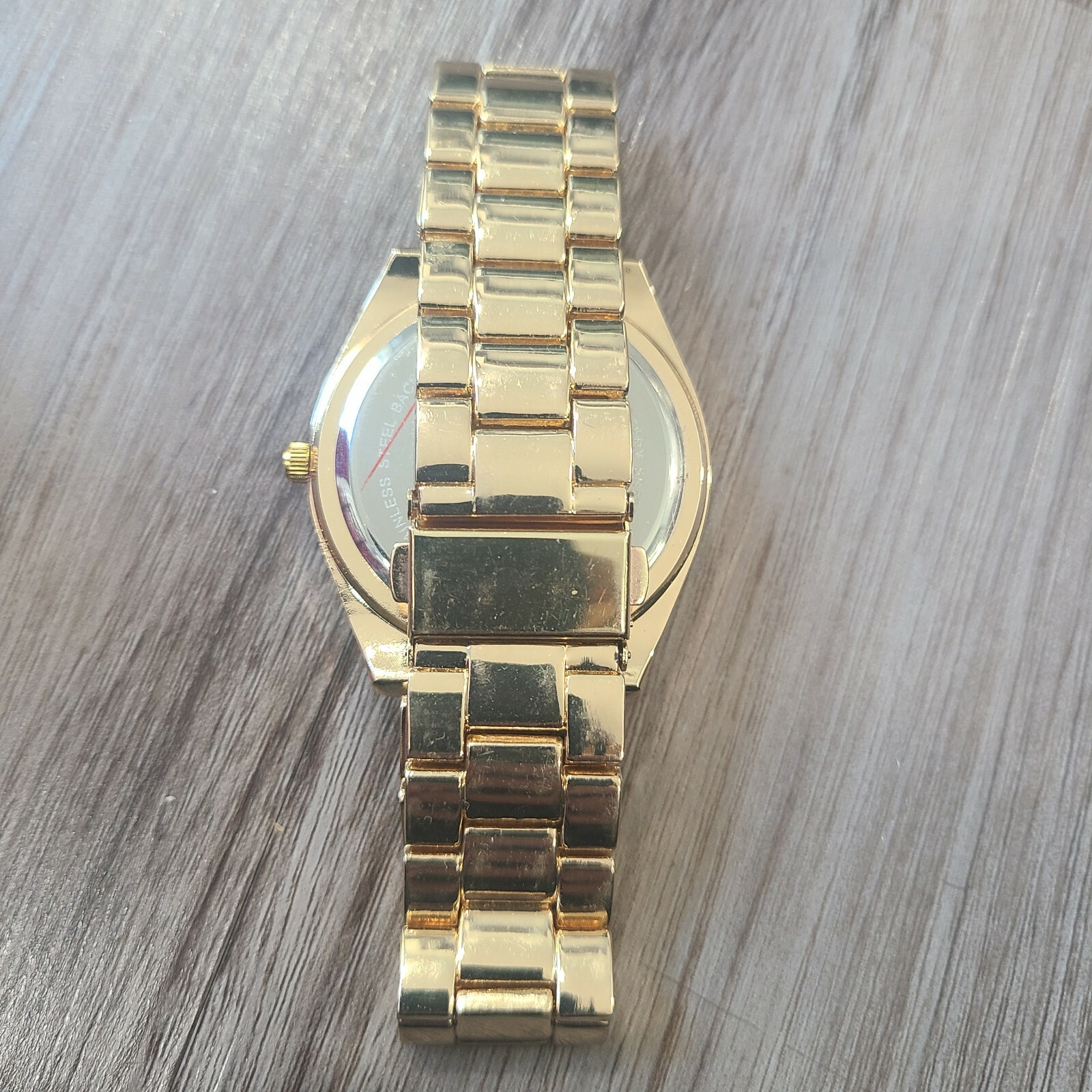 Rampage Watch Womens Gold-Tone Rhinestone