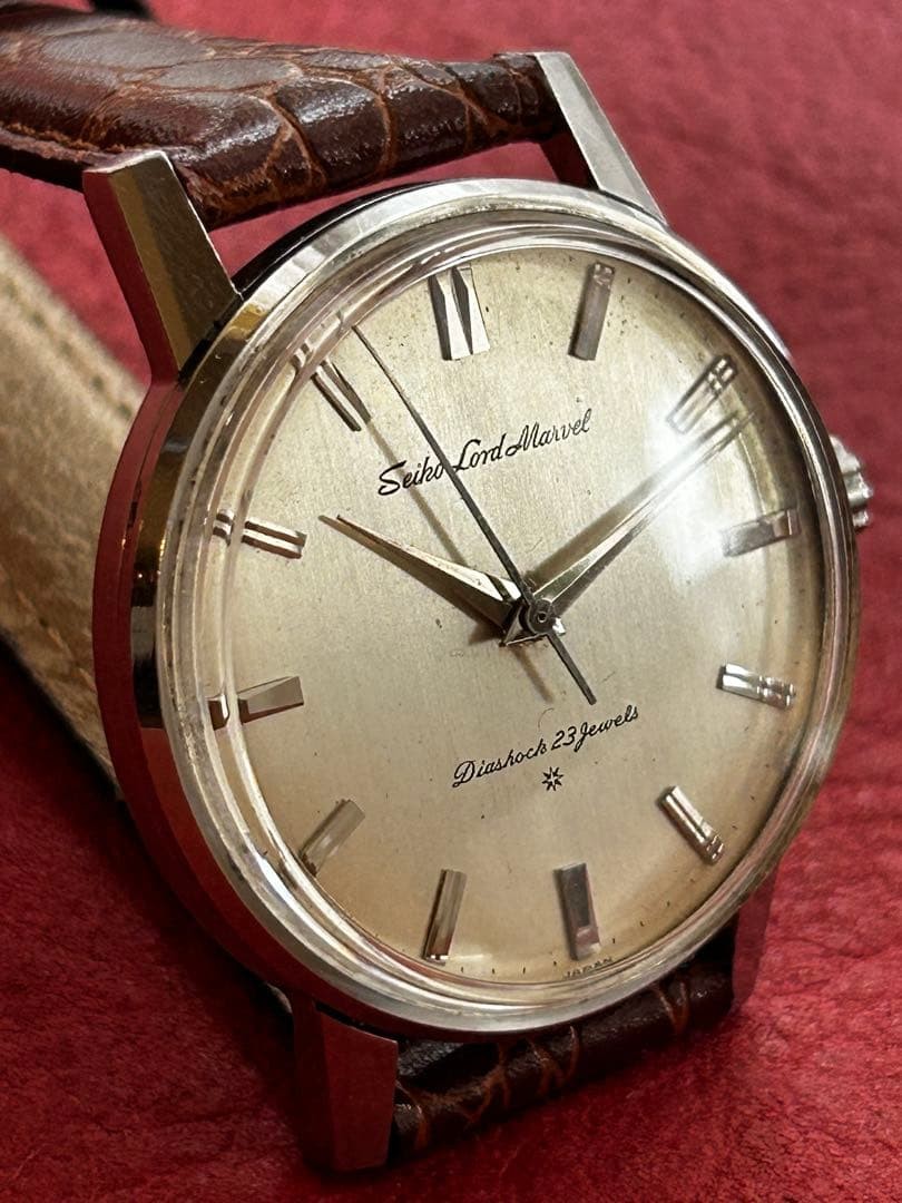 Seiko Lord Marvel 23 Jewels SD Dial Working SS Case